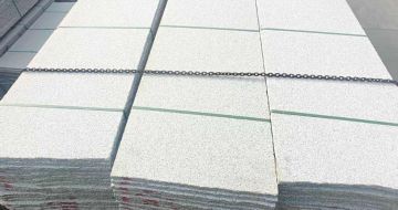 咸宁芝麻白毛板，石材毛板