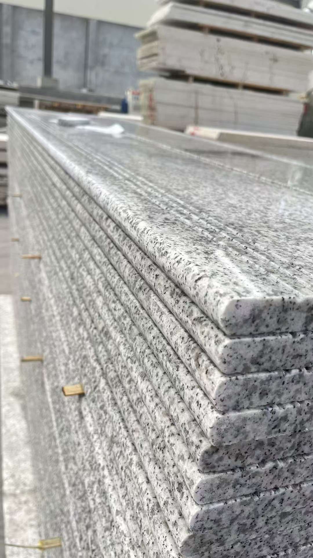 咸宁芝麻白楼梯踏步 花岗岩楼梯板材