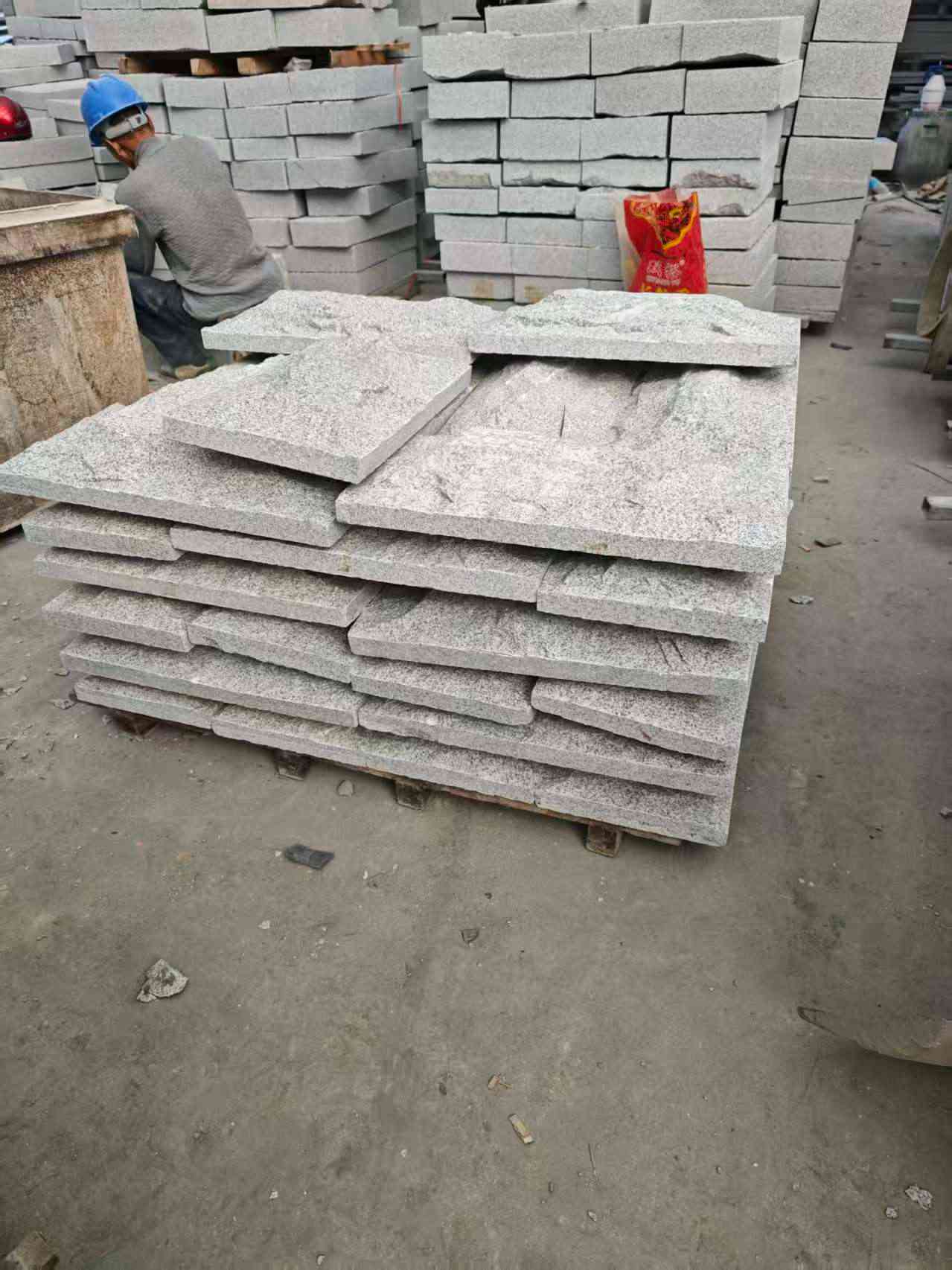 咸宁芝麻白蘑菇石，自然面